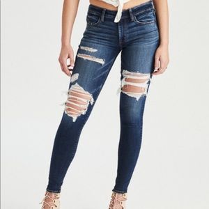American Eagle low rise skinny jeans